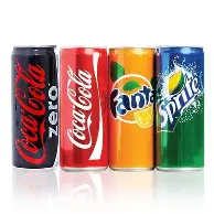 Bibite in lattina (Coca, Fanta, Sprite)